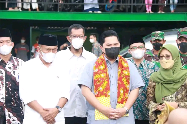 Kang Giri Dampingi Erick Thohir Menteri BUMN di Seminar Indonesia Maju IAIN Ponorogo