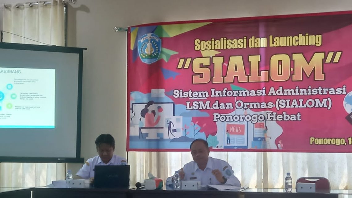Keterbukaan Informasi Publik, Bakesbang Pol Ponorogo Launching Sialom