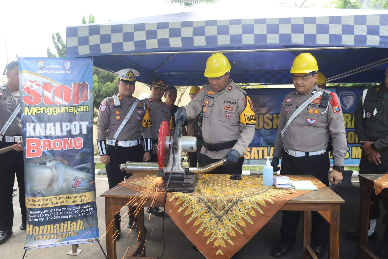 Jelang Lebaran 1446 H, Polres Magetan Musnahkan BB Sitaan