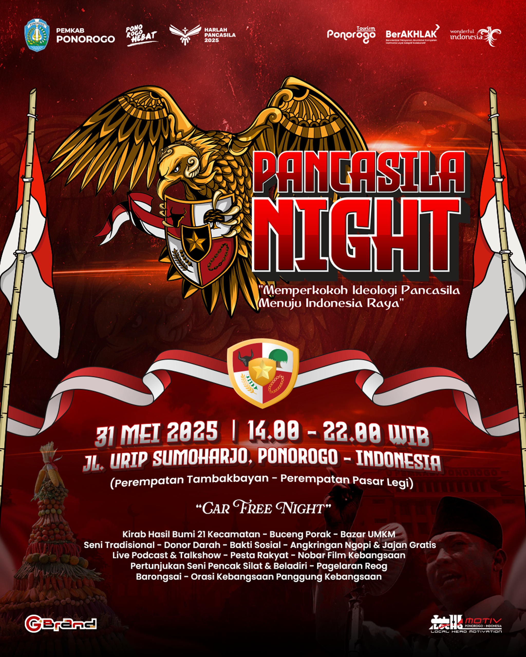 Pancasila Night dari Ponorogo untuk Indonesia