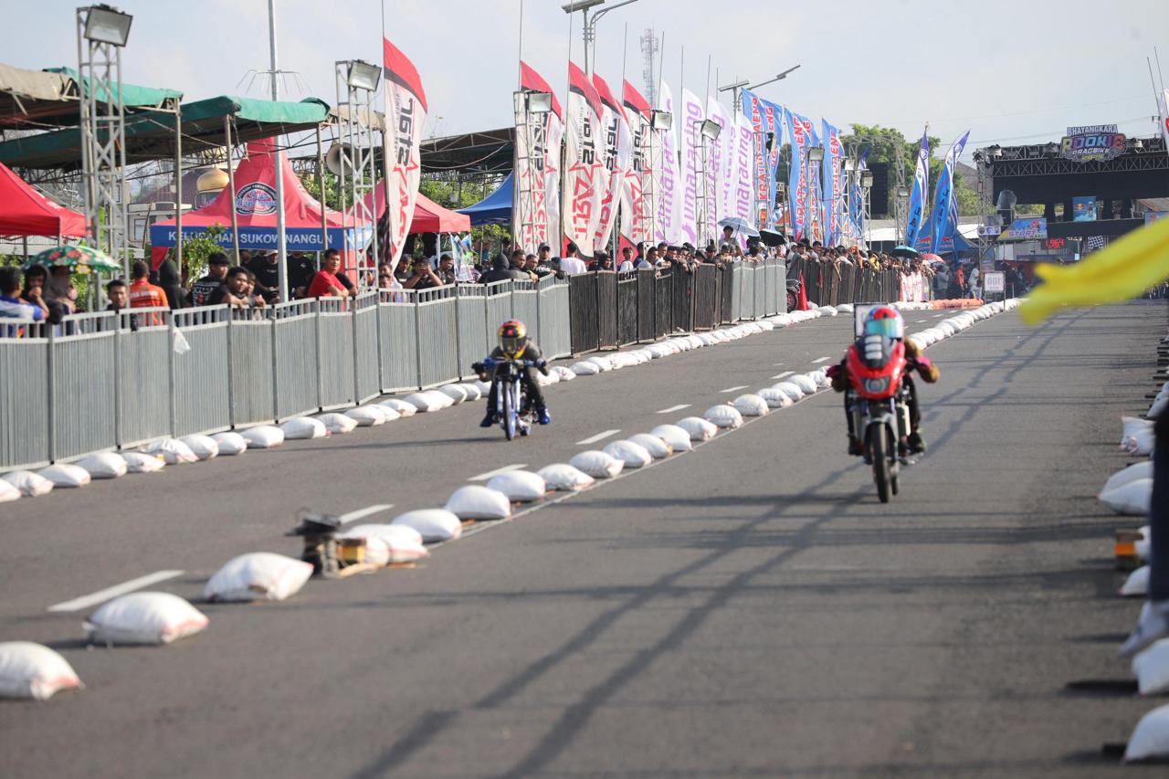 Edukasi Otomotif, Polres Magetan Gelar Rookie Dragbike