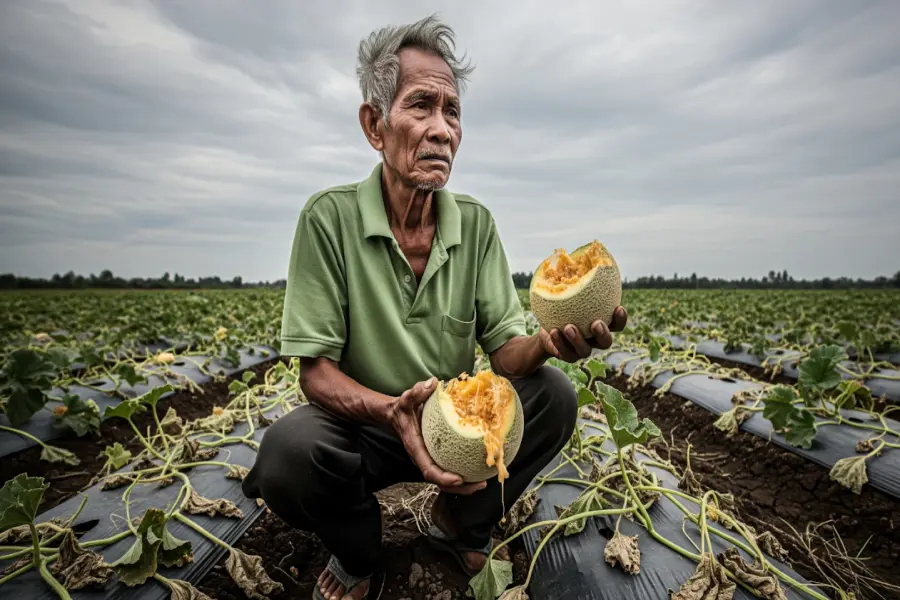Produksi Melon Kediri Anjlok, Petani Resah