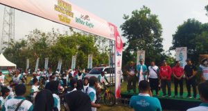 Semarak HUT ke-80 RI, Gowes Senam Sehat Koripan Ponorogo