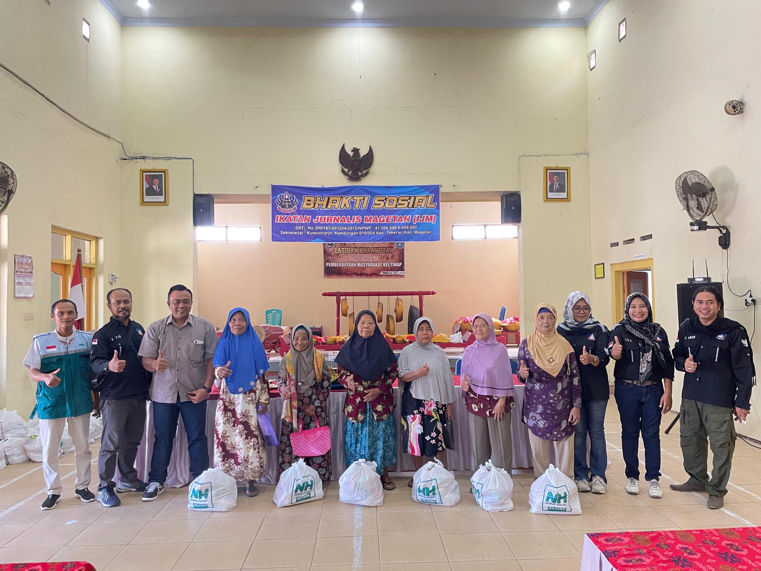 Harlah ke-10 Ikatan Jurnalis Magetan Gelar Baksos dan Donor Darah