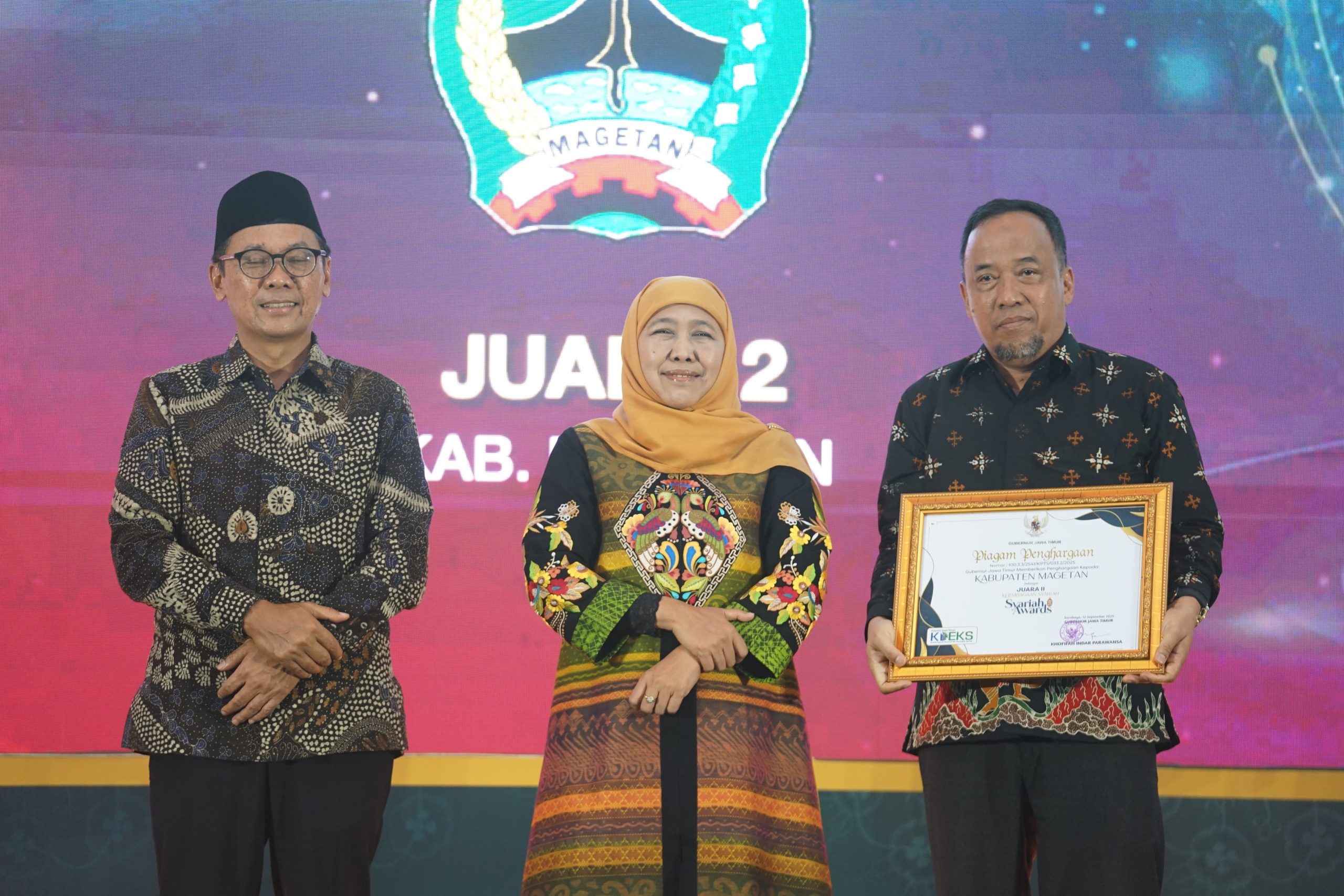 Fesyar 2025, Magetan Juara 2 Kelembagaan Syariah Jawa Timur