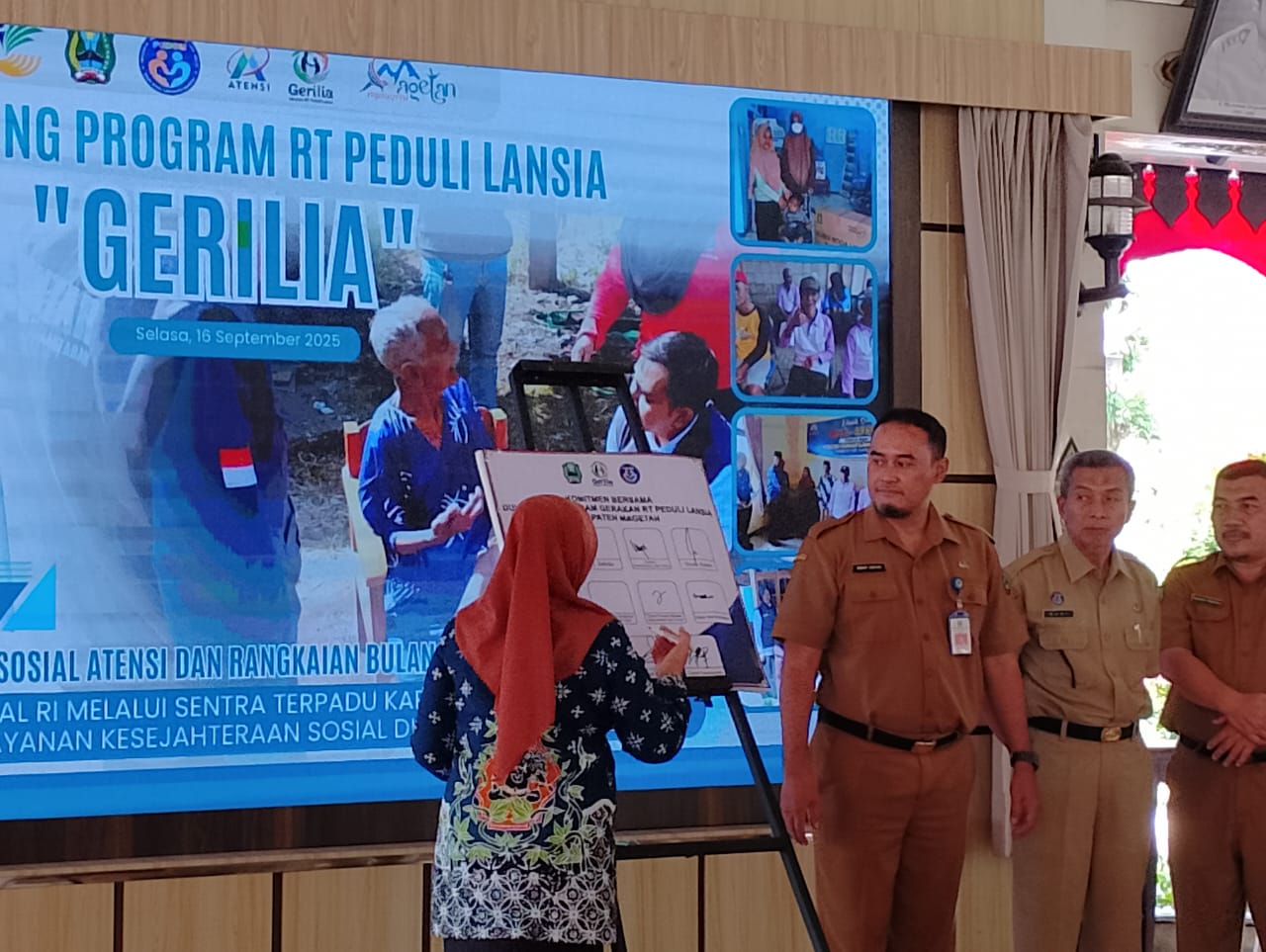 Lindungi Lansia, Bupati Magetan Launching Program Gerilia