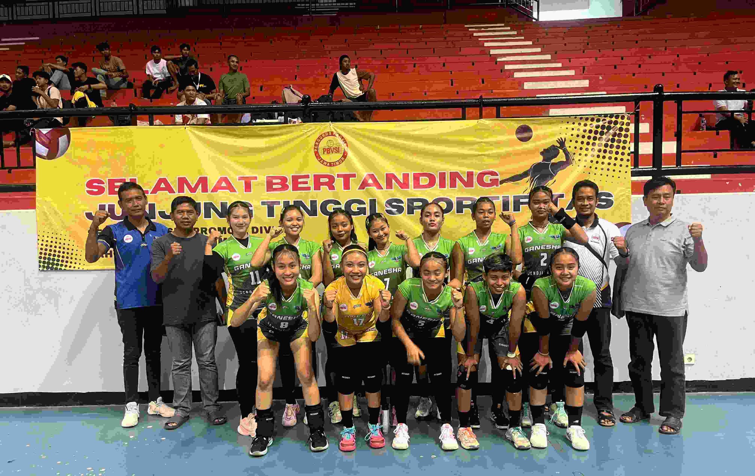 Tim KWK Gank dan SVC Ganesha Lolos Masuk Kejurnas Bola Voli Divisi 1