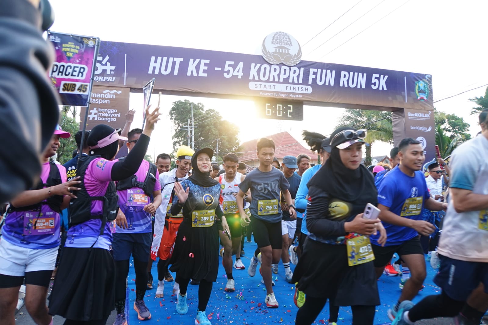1.500 Peserta Ikuti Korpri Fun Run Magetan 2025