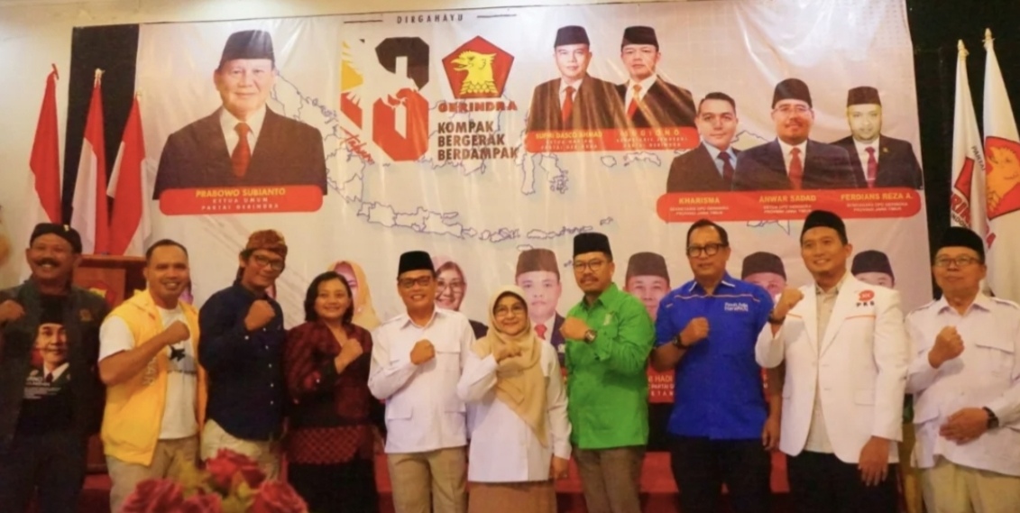 Hadiri HUT ke-18 Gerindra, Bupati Magetan Tekankan Wujudkan Cita-cita Partai