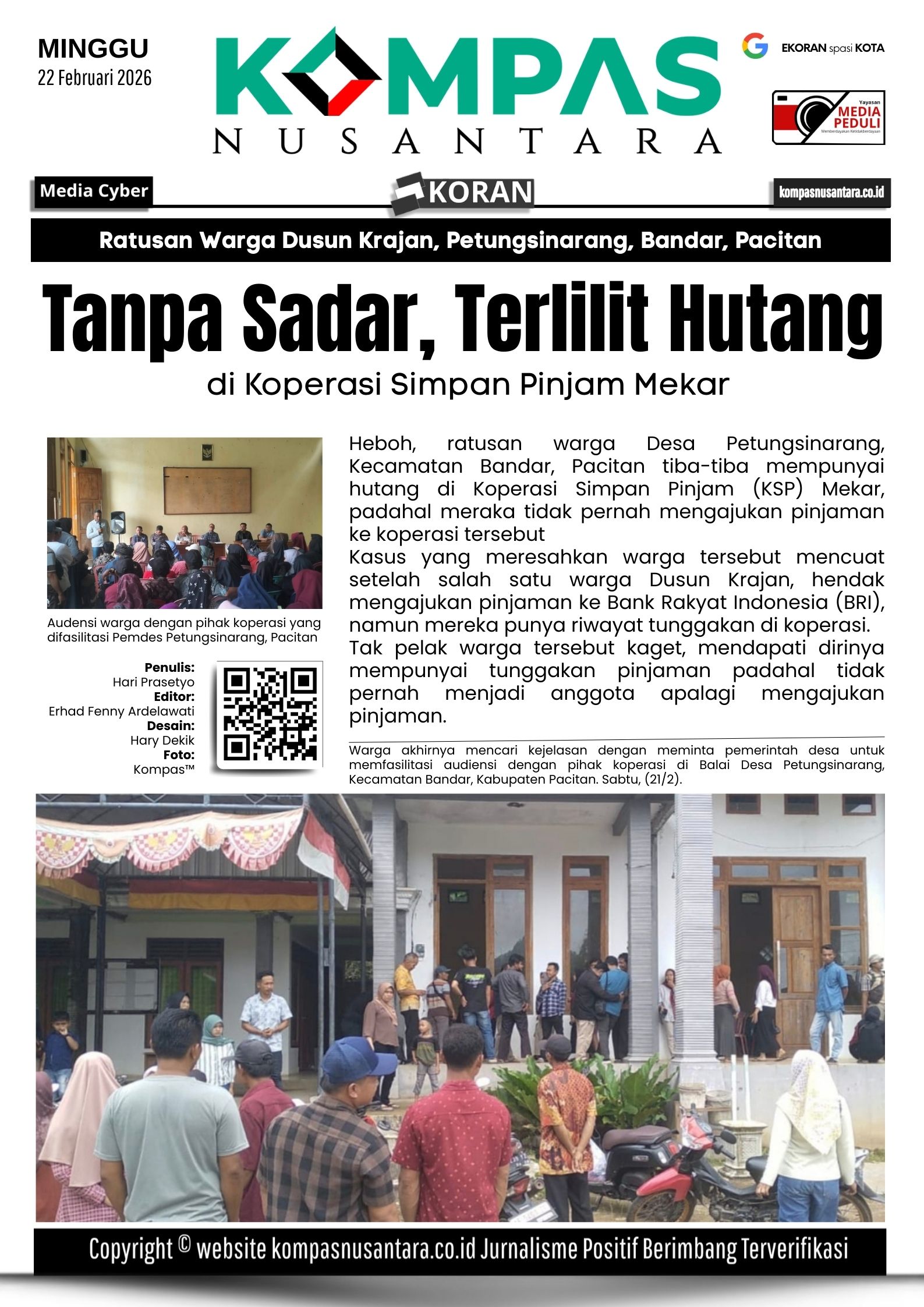 Kasus Ratusan Warga Petungsinarang, Bandar, Pacitan Tiba-tiba Terlilit Hutang di KSP Mekar