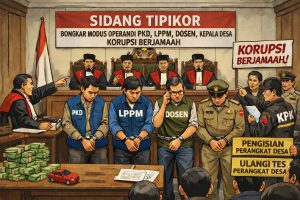 Bancakan Korupsi Rp3,22 Miliar Pengisian Perangkat Desa di Kediri