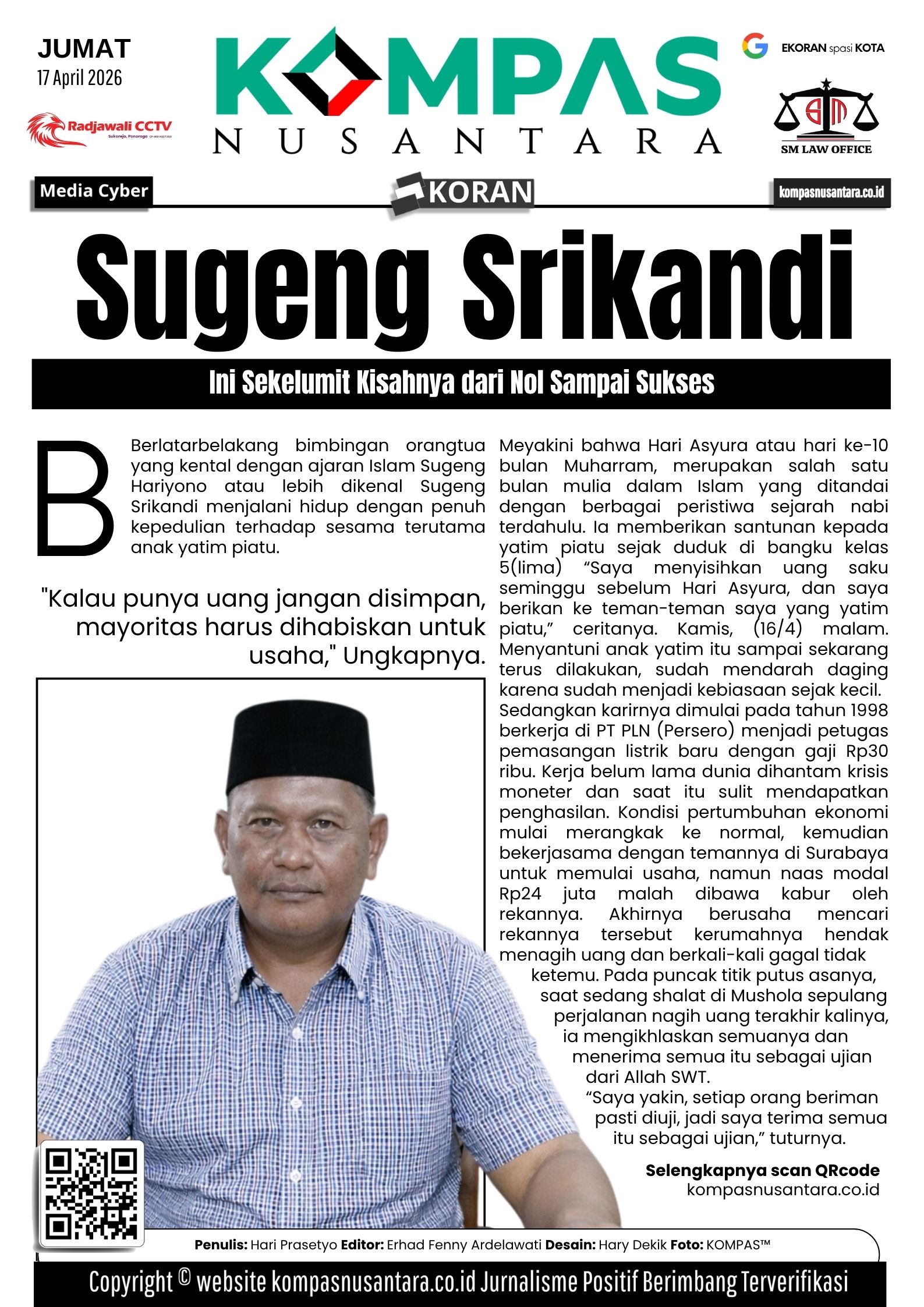 Sekelumit Kisah Sukses Sugeng Srikandi Ponorogo