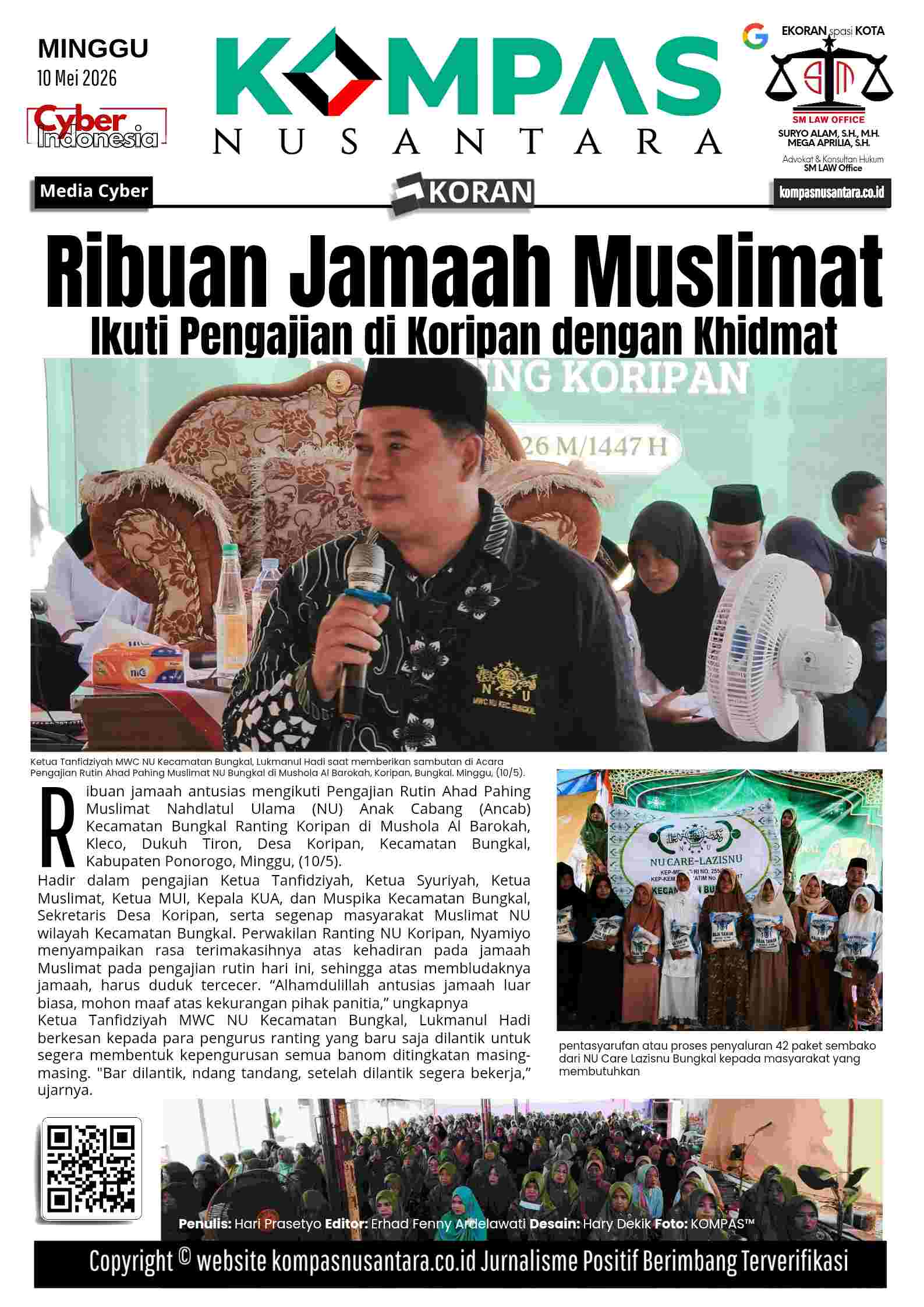Ribuan Jamaah Ikuti Pengajian di Mushola Al Barokah Koripan Bungkal