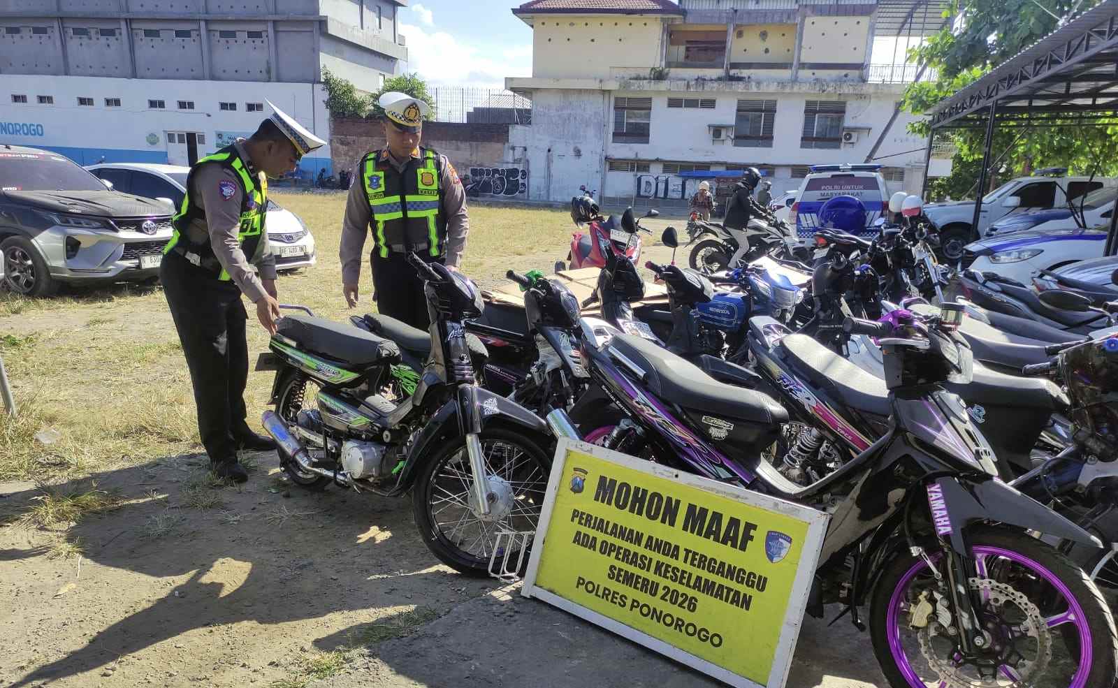 3 Hari, Satlantas Polres Ponorogo Amankan 120 Motor dan 3 Mobil Balap Liar