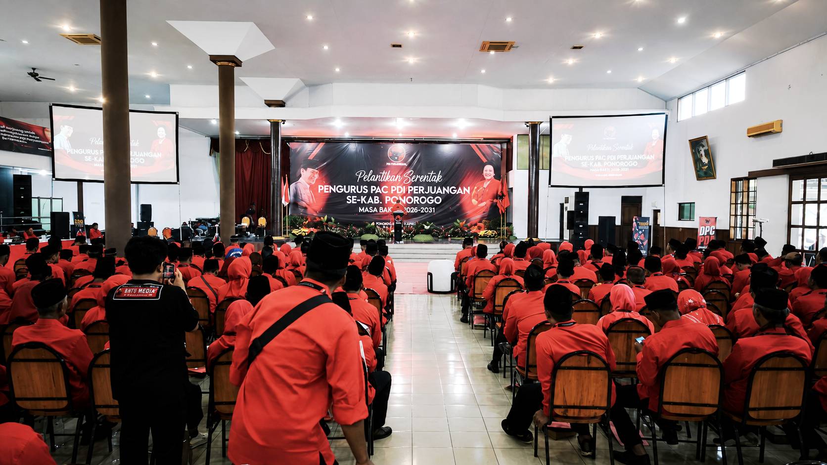 Disuplay Kader Muda, Pelantikan PAC PDIP Ponorogo Targetkan Menang Kolektif