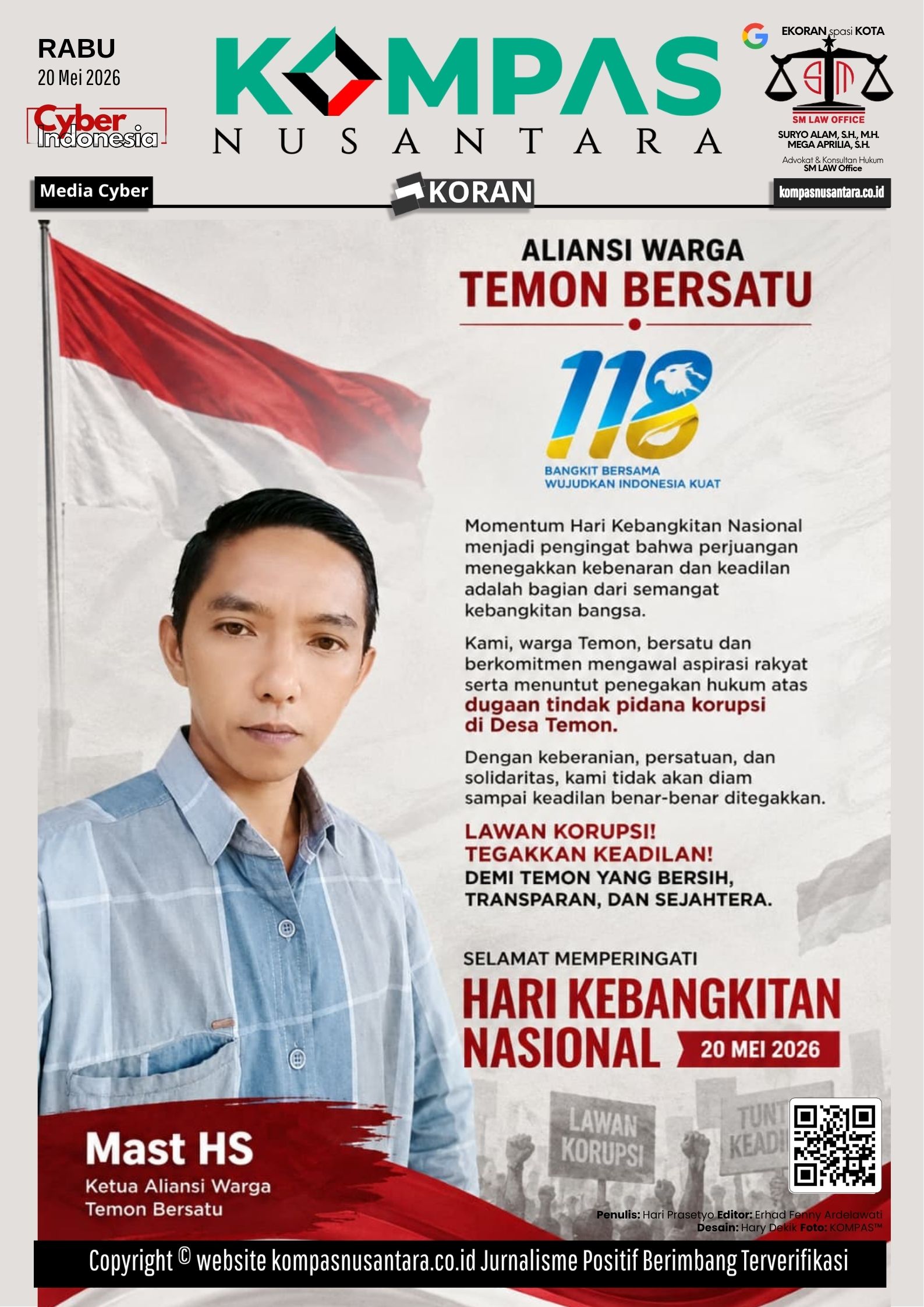 Ucapan Hari Kebangkitan Nasional, Aliansi Warga Temon Bersatu