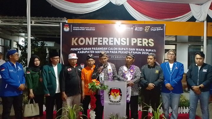 Detik Terakir, Hergunadi-Basuki Babussalam Bervespa Daftar Pilbup Magetan